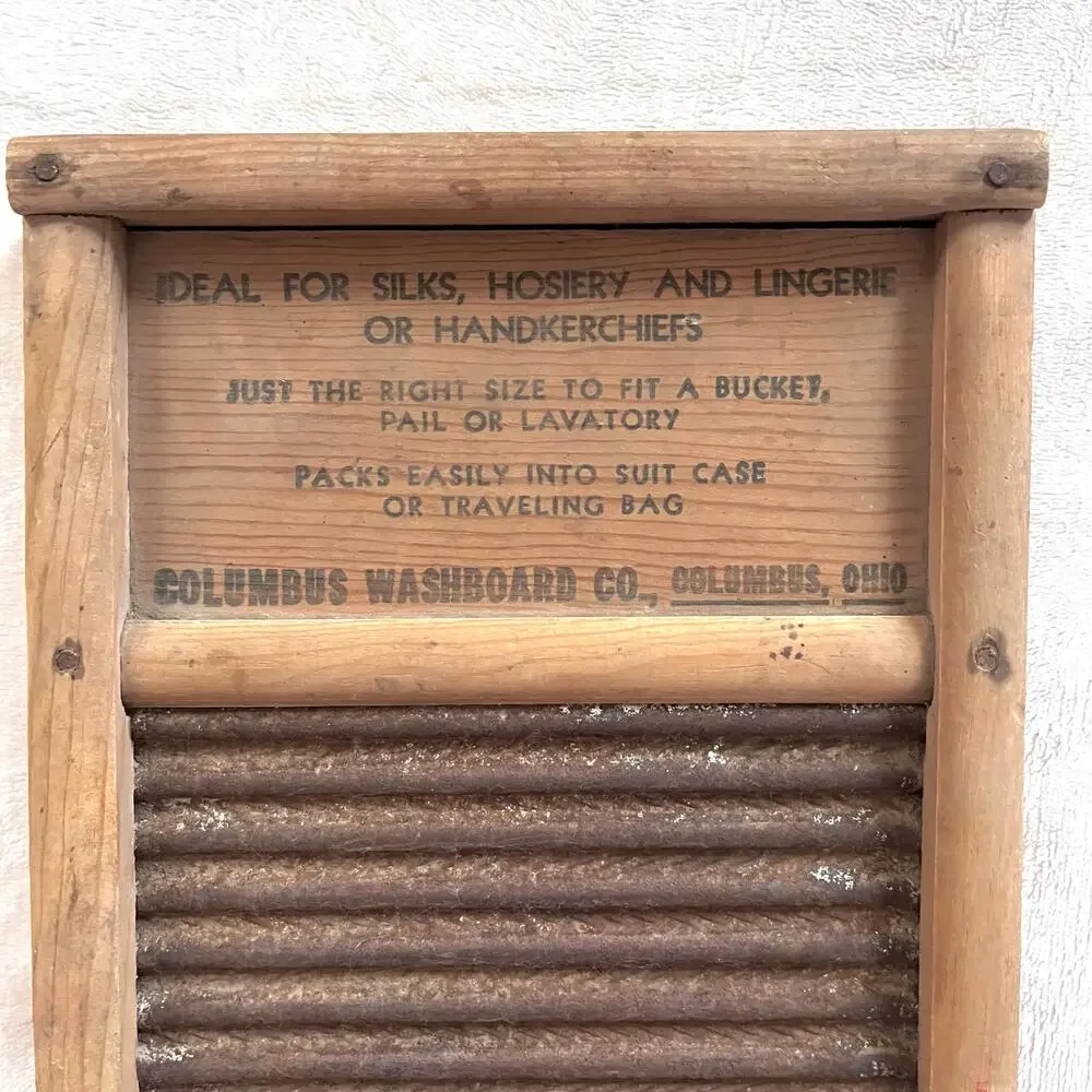 Vintage Dubl Handi Washboard Columbus Ohio Rustic Farmhouse Cabin Cottage